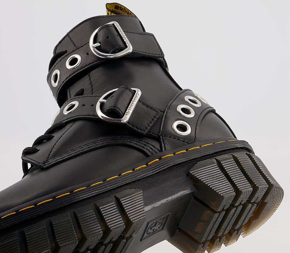 Dr. Martens Audrick 8IB Hardware Boots Dr. Martens Audrick 8IB Hardware Boots Black Nappa Lux