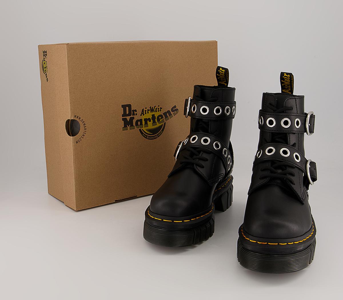 Dr. Martens Audrick 8IB Hardware Boots Dr. Martens Audrick 8IB Hardware Boots Black Nappa Lux