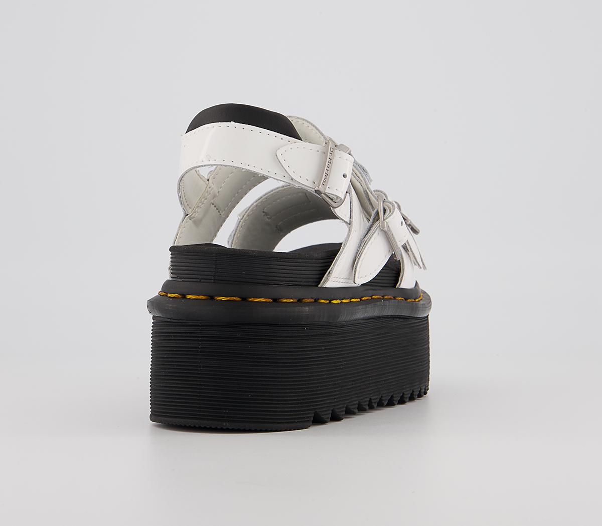 Dr. Martens Voss2 Quad Chain Sandals Dr. Martens Voss2 Quad Chain Sandals White Patent Lamper