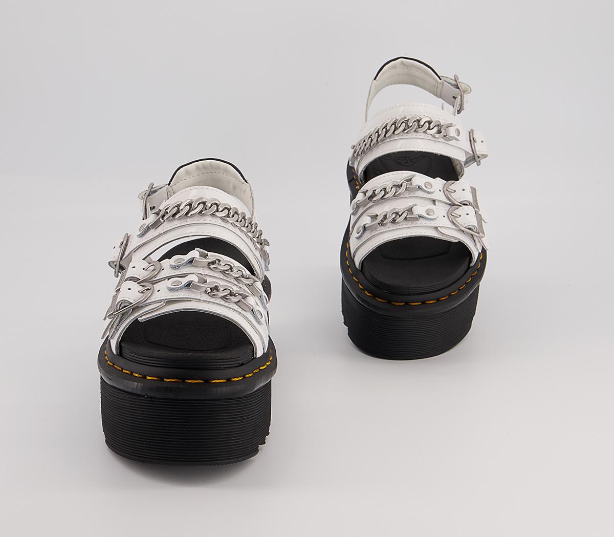 Dr. Martens Voss2 Quad Chain Sandals Dr. Martens Voss2 Quad Chain Sandals White Patent Lamper