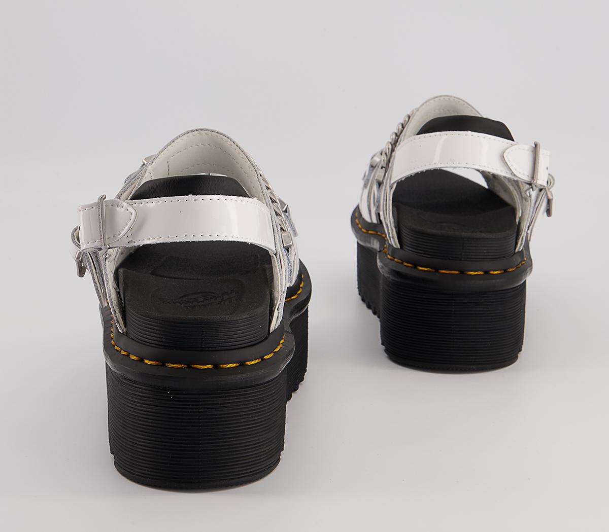 Dr. Martens Voss2 Quad Chain Sandals Dr. Martens Voss2 Quad Chain Sandals White Patent Lamper