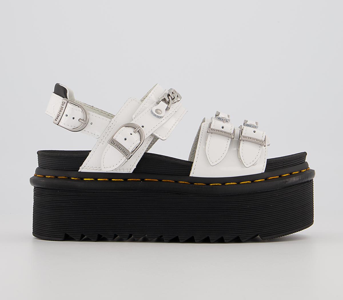 Dr. Martens Voss2 Quad Chain Sandals Dr. Martens Voss2 Quad Chain Sandals White Patent Lamper