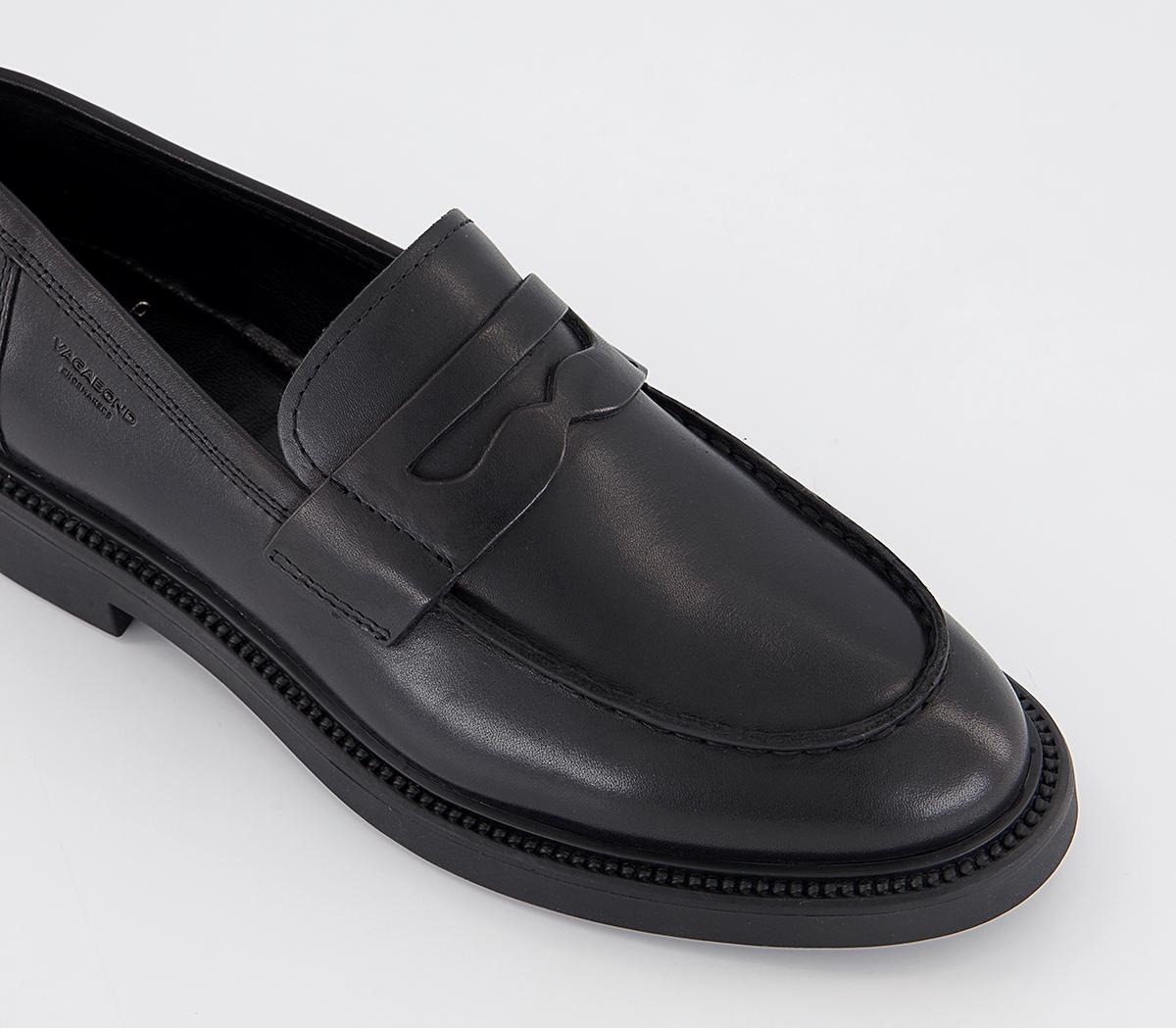 Vagabond Shoemakers Alex W Loafers Black Leather - Flat Shoes for Women