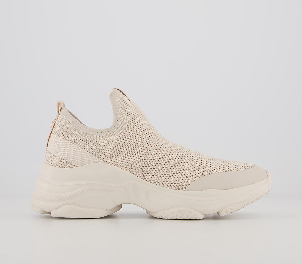 OfficeFlipper Knitted Slip On Chunky TrainersOff White
