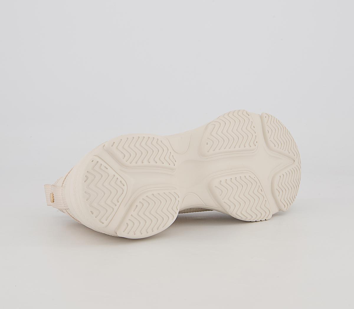 Office Flipper Knitted Slip On Chunky Trainers Office Flipper Knitted Slip On Chunky Trainers Off White