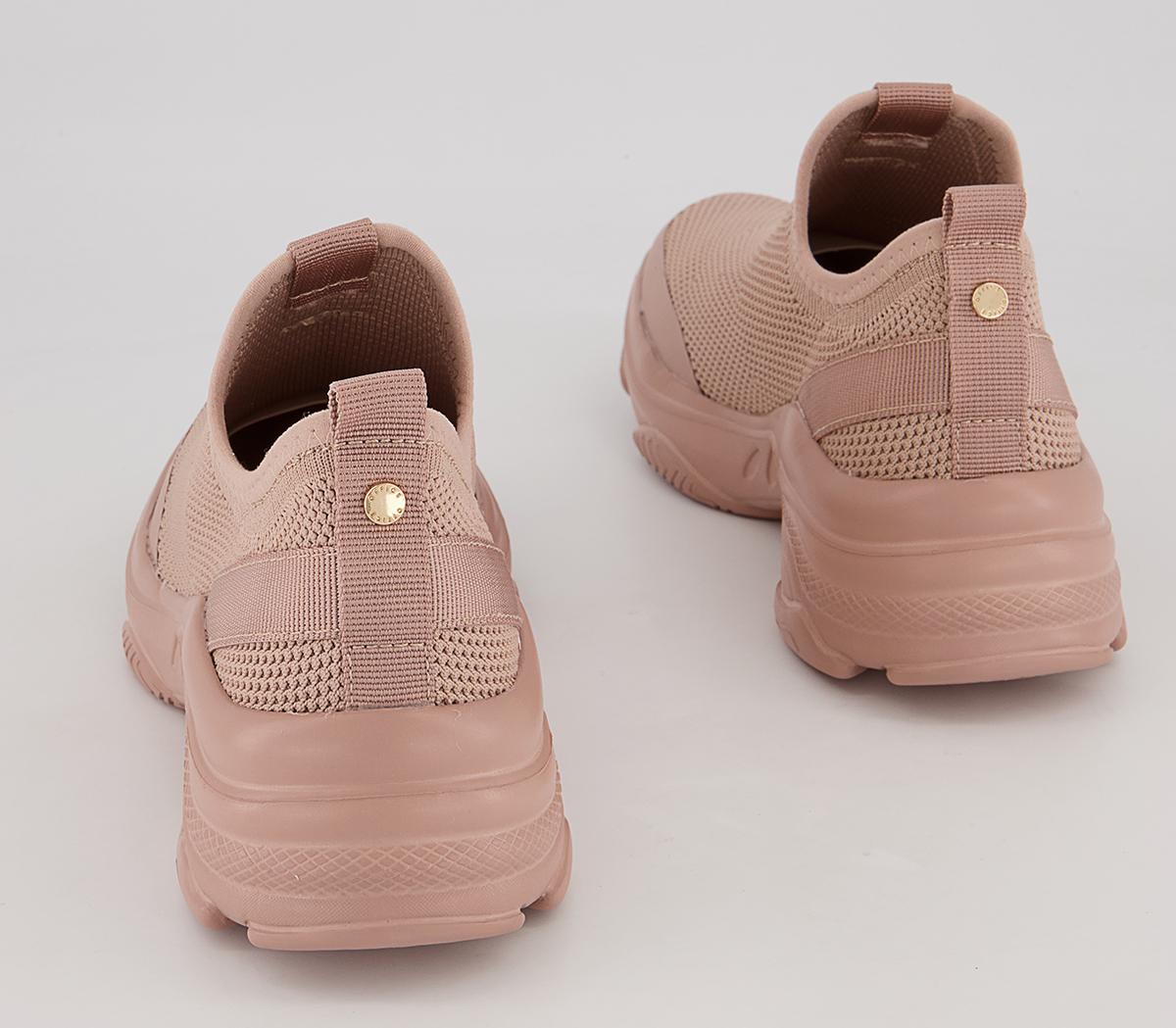 Office Flipper Knitted Slip On Chunky Trainers Office Flipper Knitted Slip On Chunky Trainers Nude Knit
