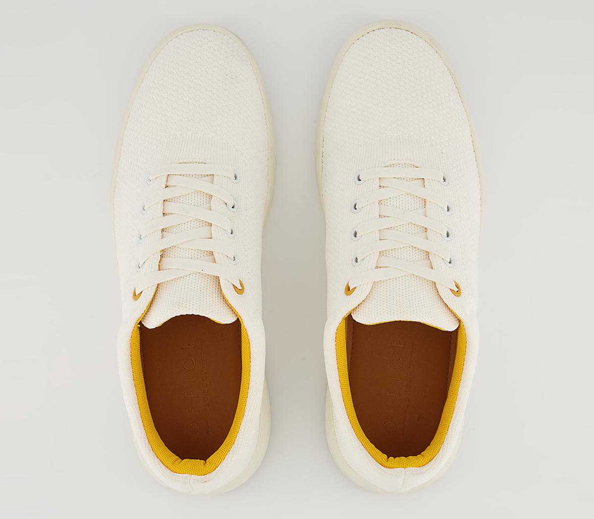 Office Callow Knitted Wedge Sneakers Office Callow Knitted Wedge Sneakers White