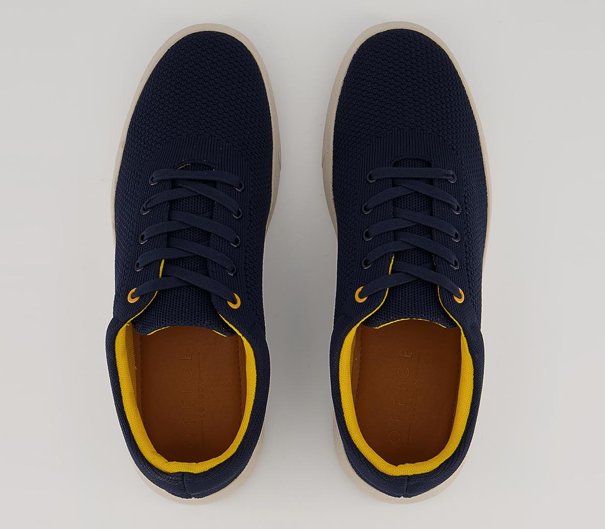 Office Callow Knitted Wedge Sneakers Office Callow Knitted Wedge Sneakers Navy