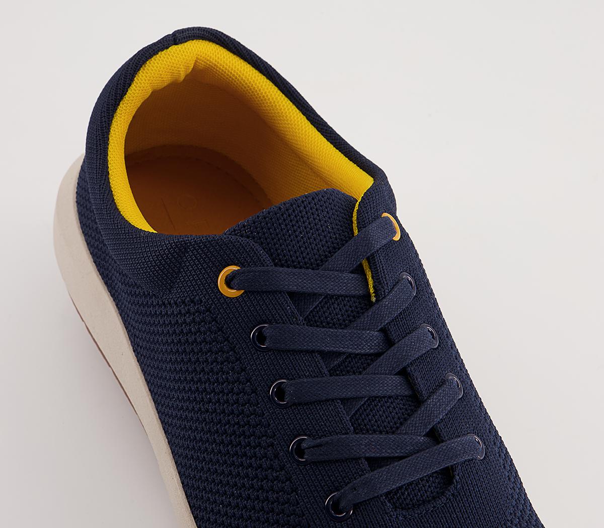 Office Callow Knitted Wedge Sneakers Office Callow Knitted Wedge Sneakers Navy