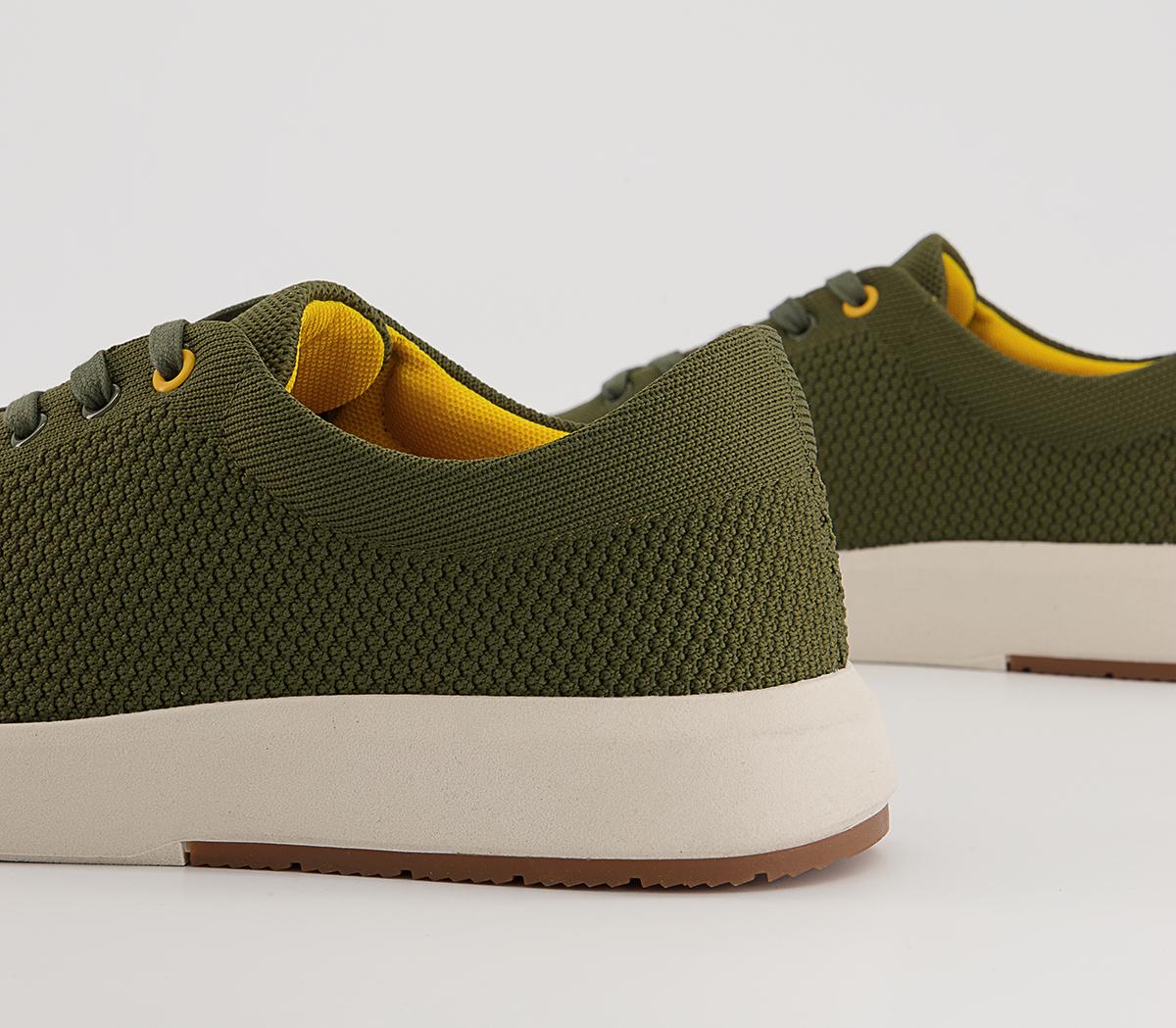 Office Callow Knitted Wedge Sneakers Office Callow Knitted Wedge Sneakers Khaki