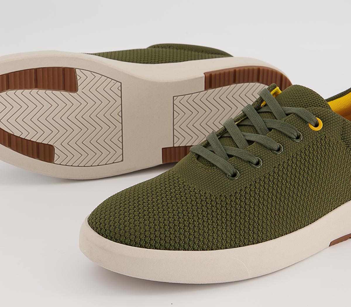 Office Callow Knitted Wedge Sneakers Office Callow Knitted Wedge Sneakers Khaki