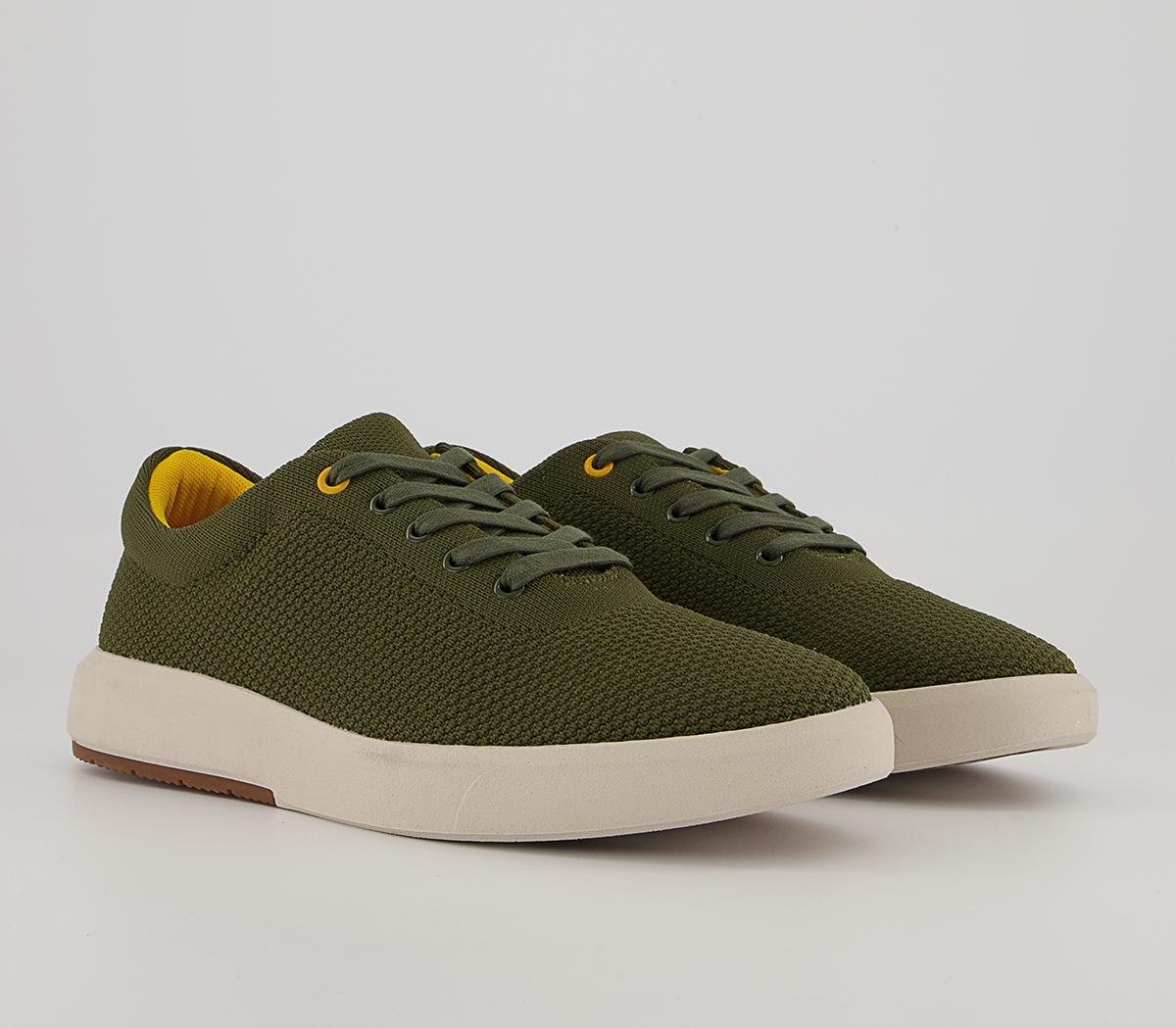 Office Callow Knitted Wedge Sneakers Office Callow Knitted Wedge Sneakers Khaki
