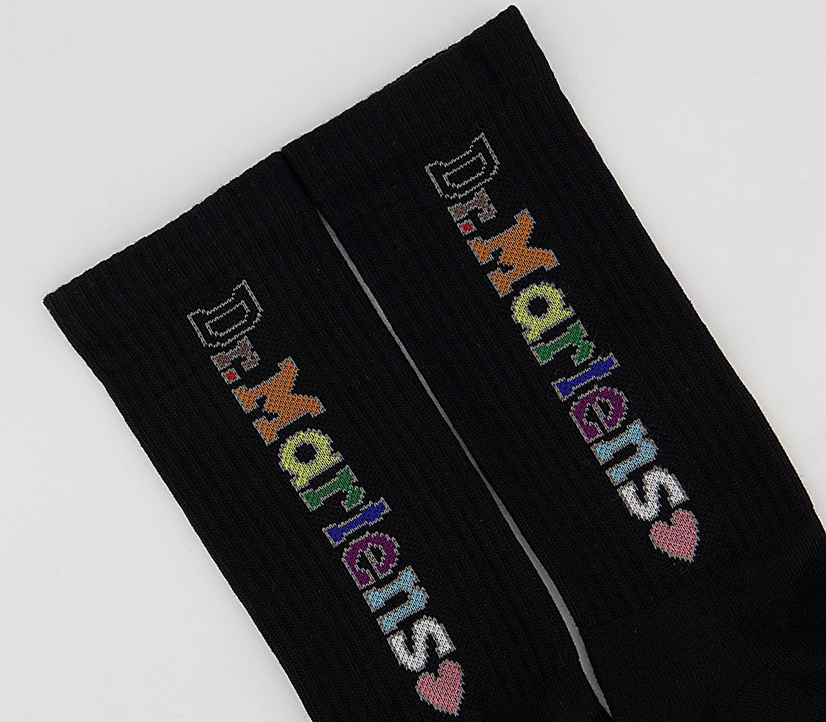 Dr. Martens Pride Vertical Logo Socks Dr. Martens Pride Vertical Logo Socks Black