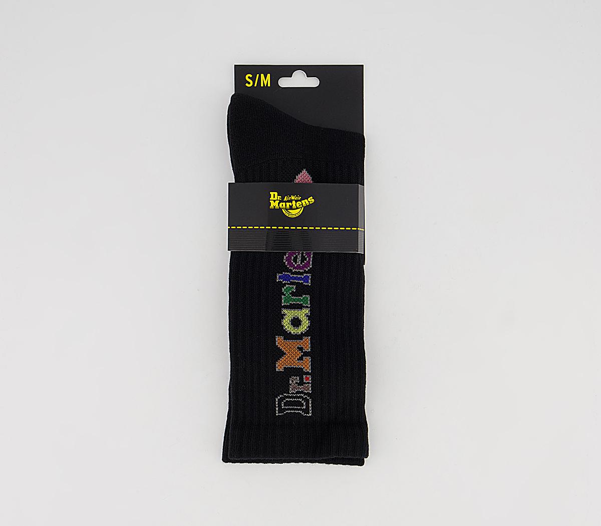 Dr. Martens Pride Vertical Logo Socks Dr. Martens Pride Vertical Logo Socks Black