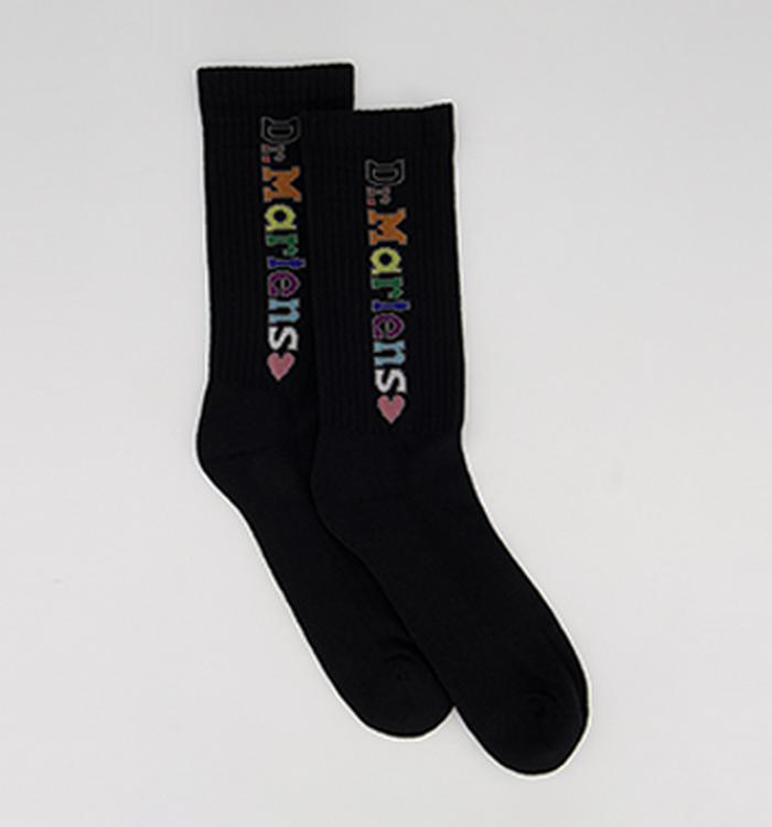 Dr. Martens Pride Vertical Logo Socks Black