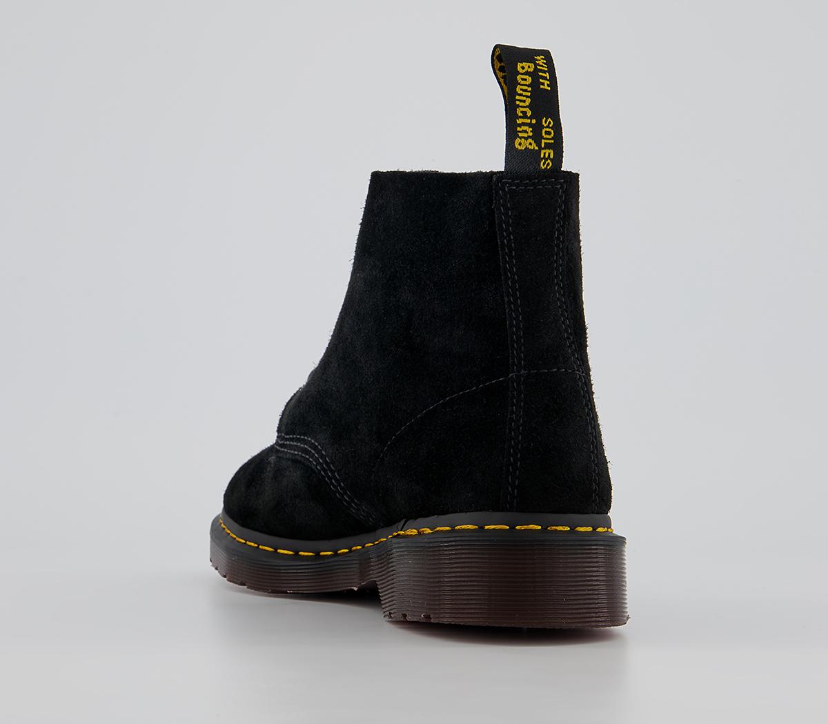 Dr. Martens 101 6 Eye Archive Boots Black Desert Oasis Suede
