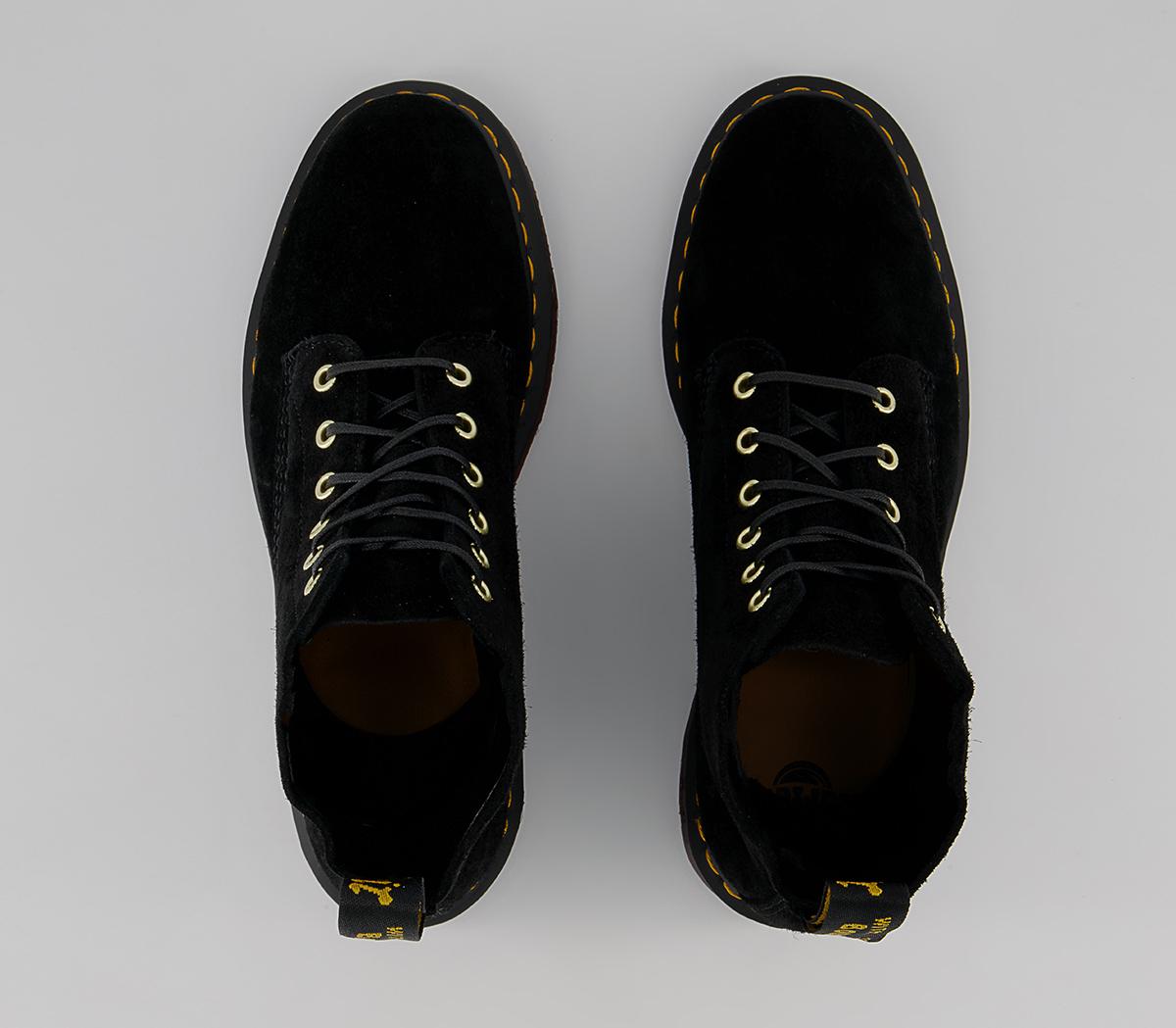 Dr. Martens 101 6 Eye Archive Boots Black Desert Oasis Suede