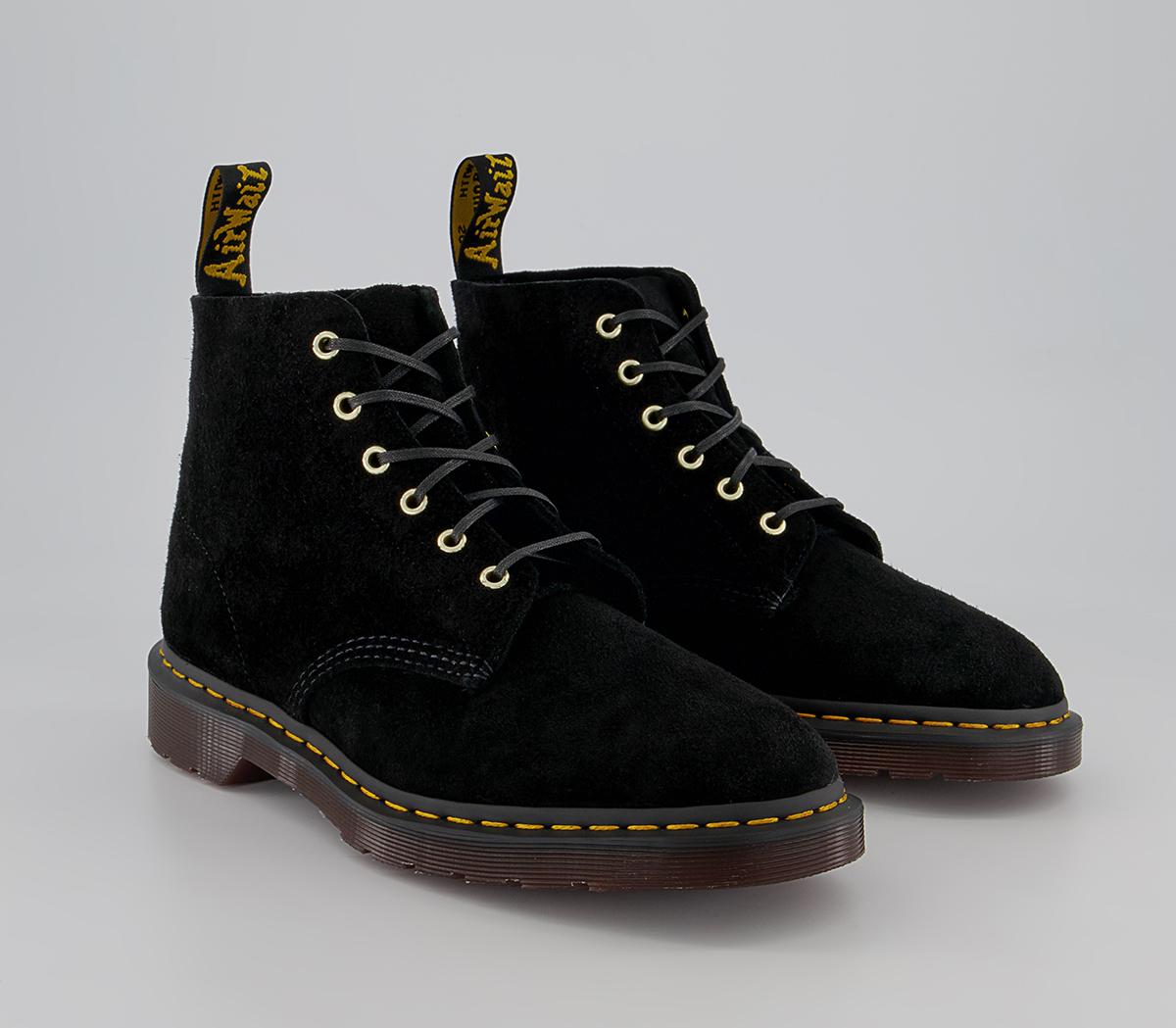 Dr. Martens 101 6 Eye Archive Boots Black Desert Oasis Suede