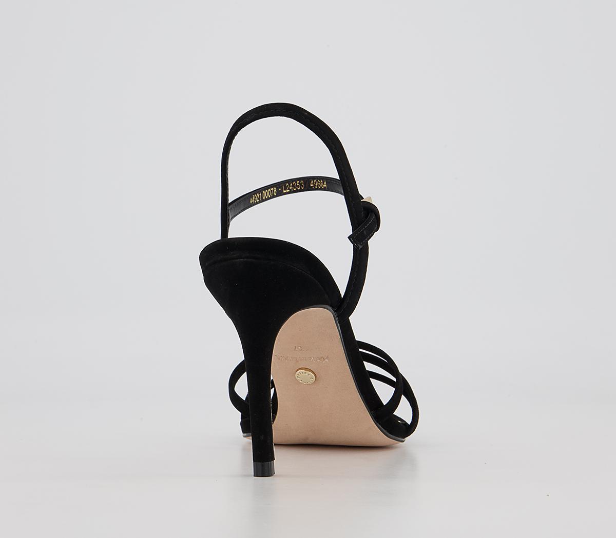 OFFICEMood Strappy Two Part Stiletto Heeled Sandals OFFICEMood Strappy Two Part Stiletto Heeled SandalsBlack Nubuck