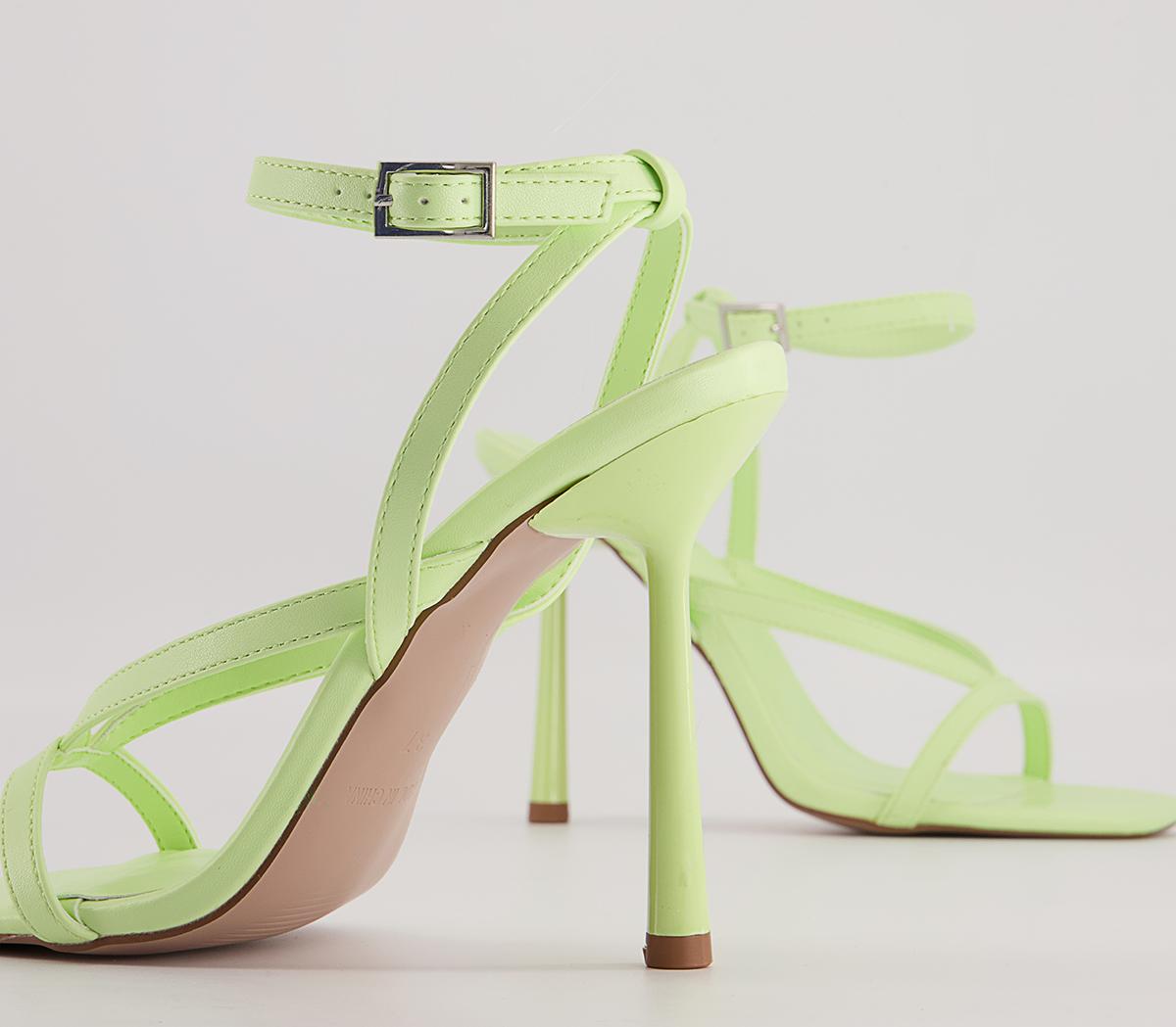 Office Humid High Strippy High Sandals Office Humid High Strippy High Sandals Lime