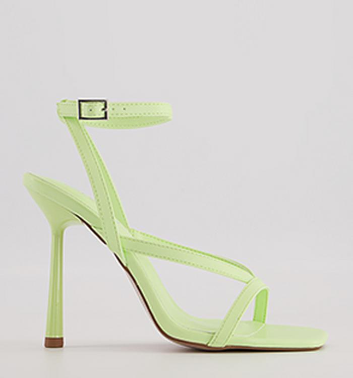 Office Humid Strippy High Sandals Lime