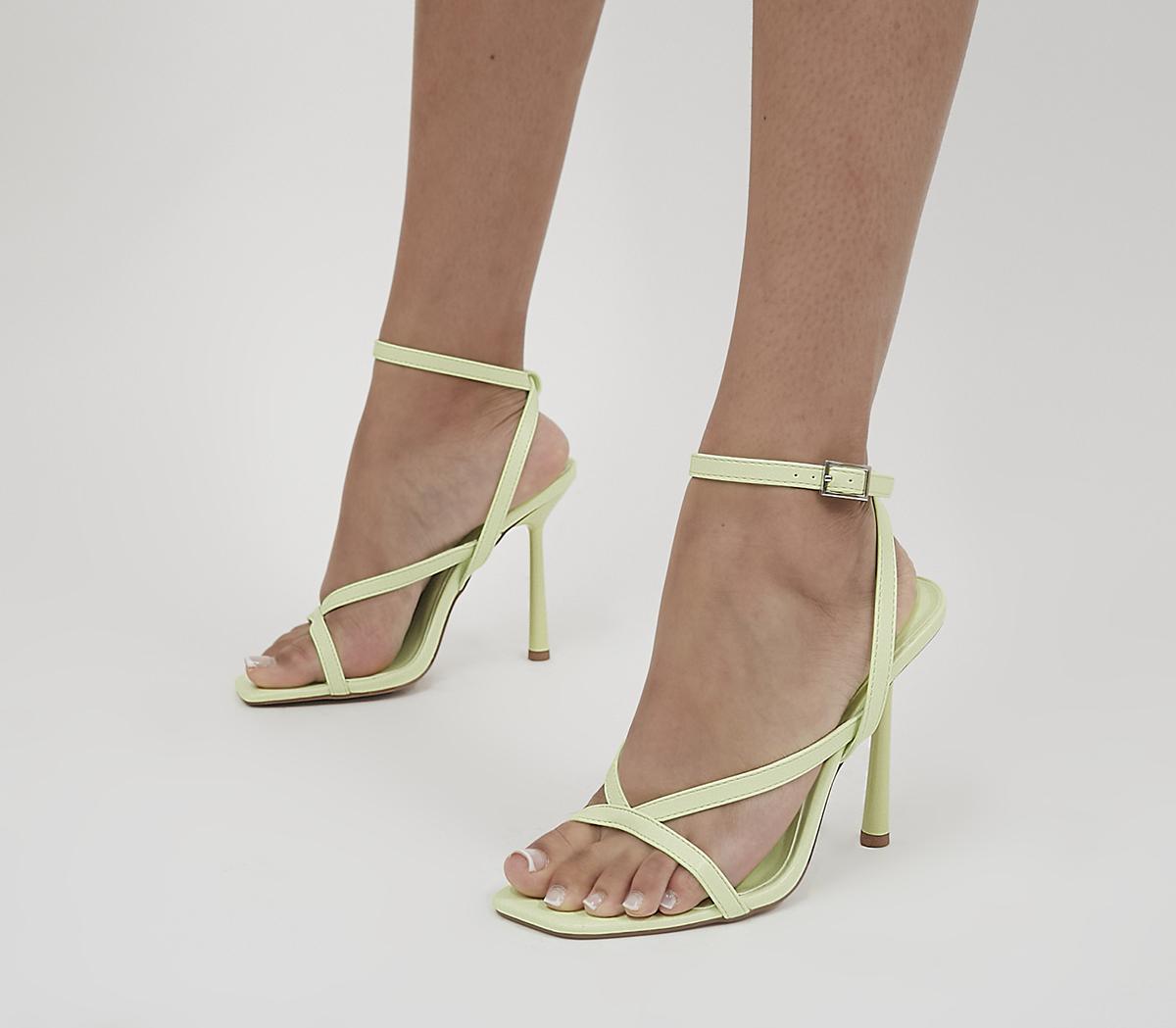 OfficeHumid High Strippy High Sandals OfficeHumid High Strippy High SandalsLime