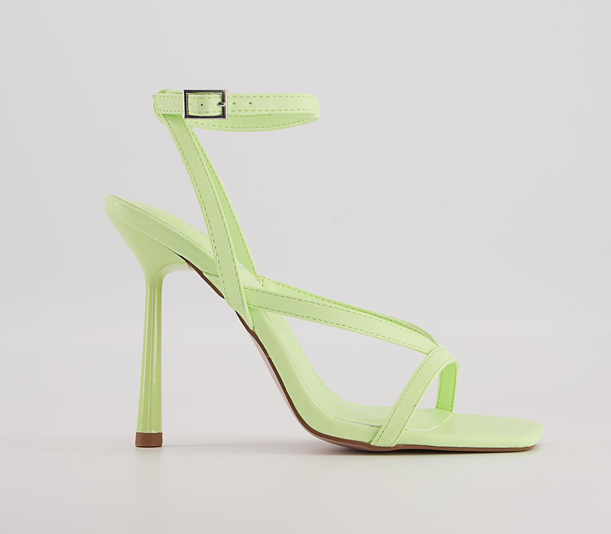 Office Humid High Strippy High Sandals Office Humid High Strippy High Sandals Lime