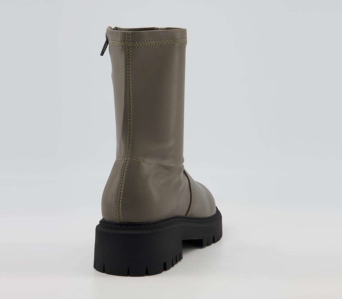 Office Annabella Chunky Stretch Sock Boots Office Annabella Chunky Stretch Sock Boots Dark Grey