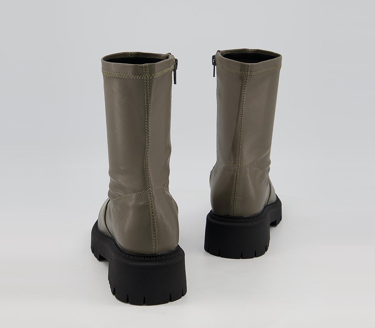 Office Annabella Chunky Stretch Sock Boots Office Annabella Chunky Stretch Sock Boots Dark Grey