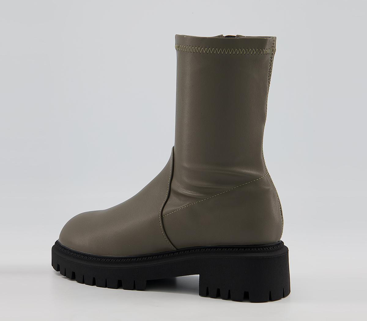 Office Annabella Chunky Stretch Sock Boots Office Annabella Chunky Stretch Sock Boots Dark Grey