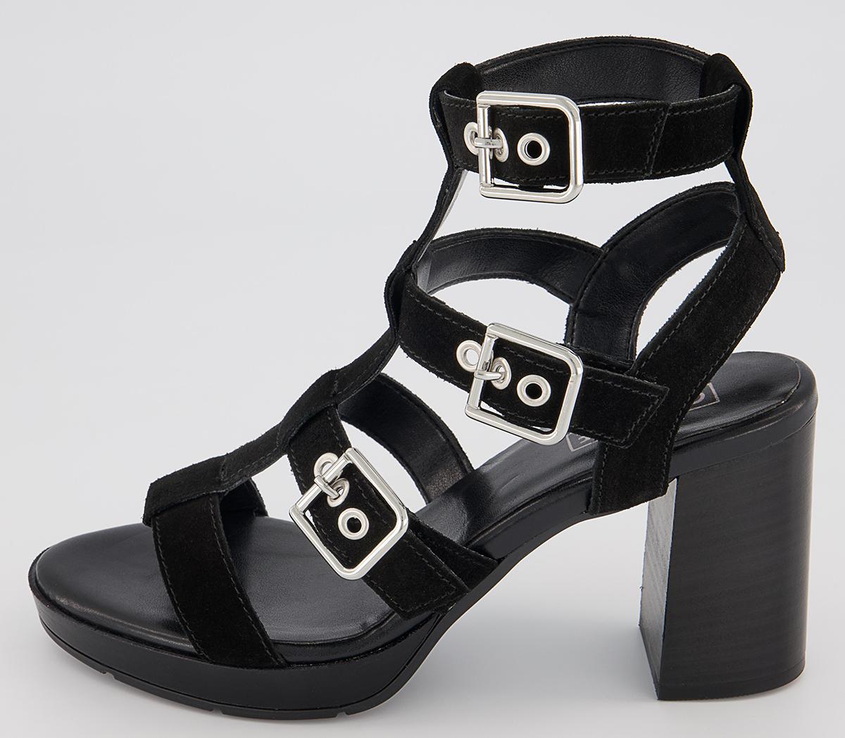Office Marlowe Suede Gladiator Heels Office Marlowe Suede Gladiator Heels Black Suede