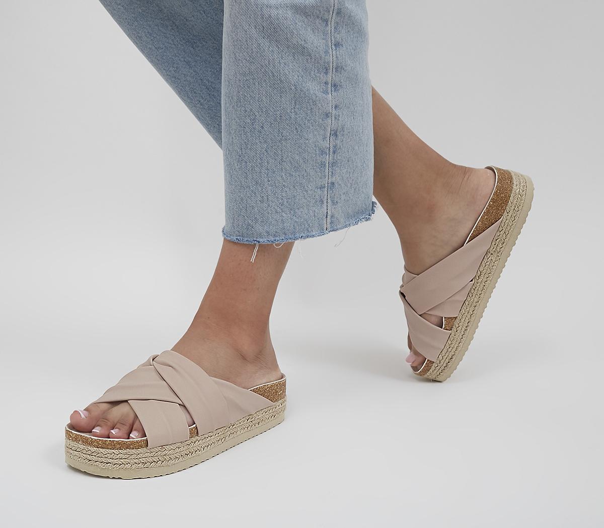 OFFICESkyla Cross Vamp EspadrillesBeige