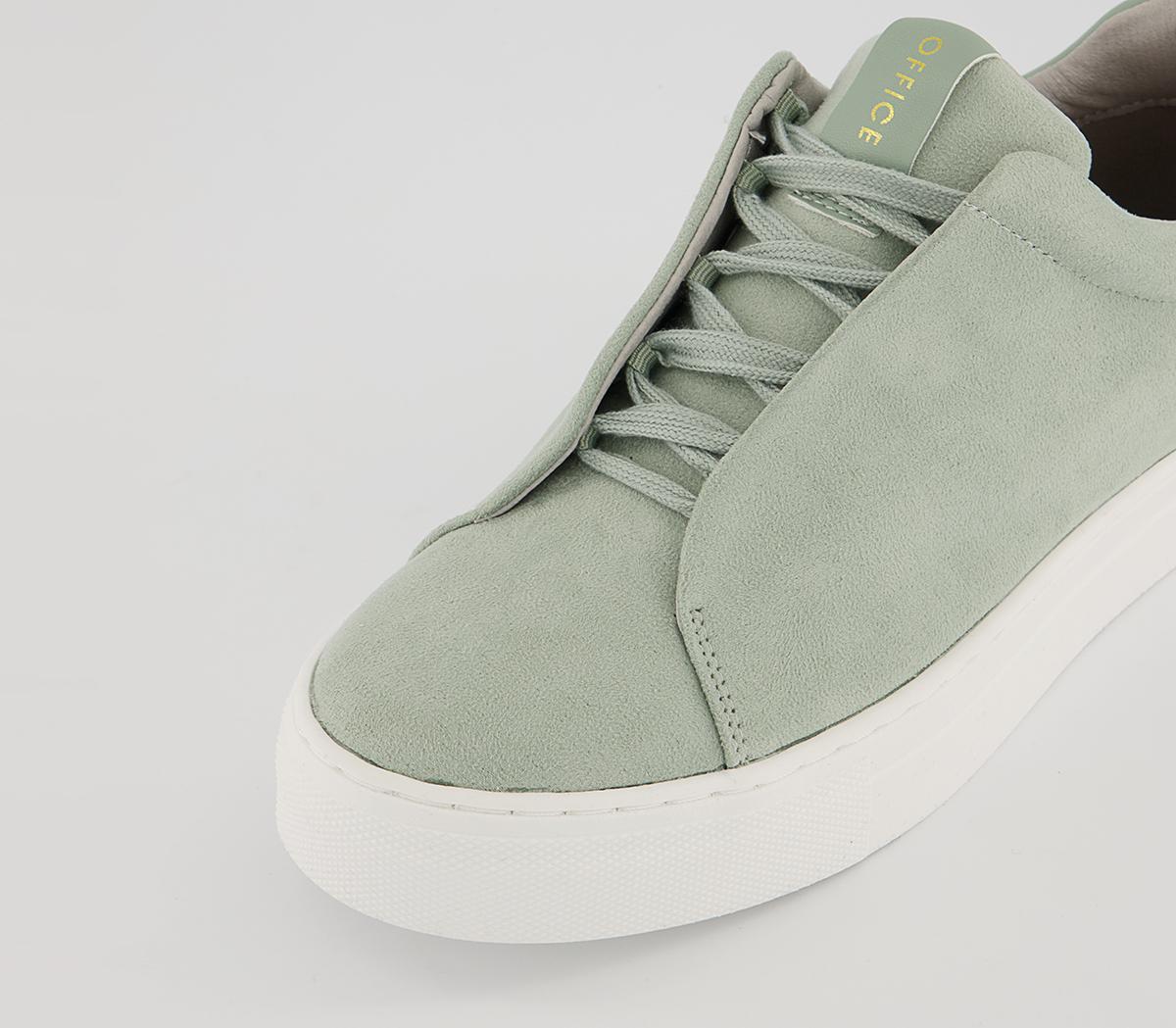 Office Film Lace Up Flatform Trainers Office Film Lace Up Flatform Trainers Sage Micro