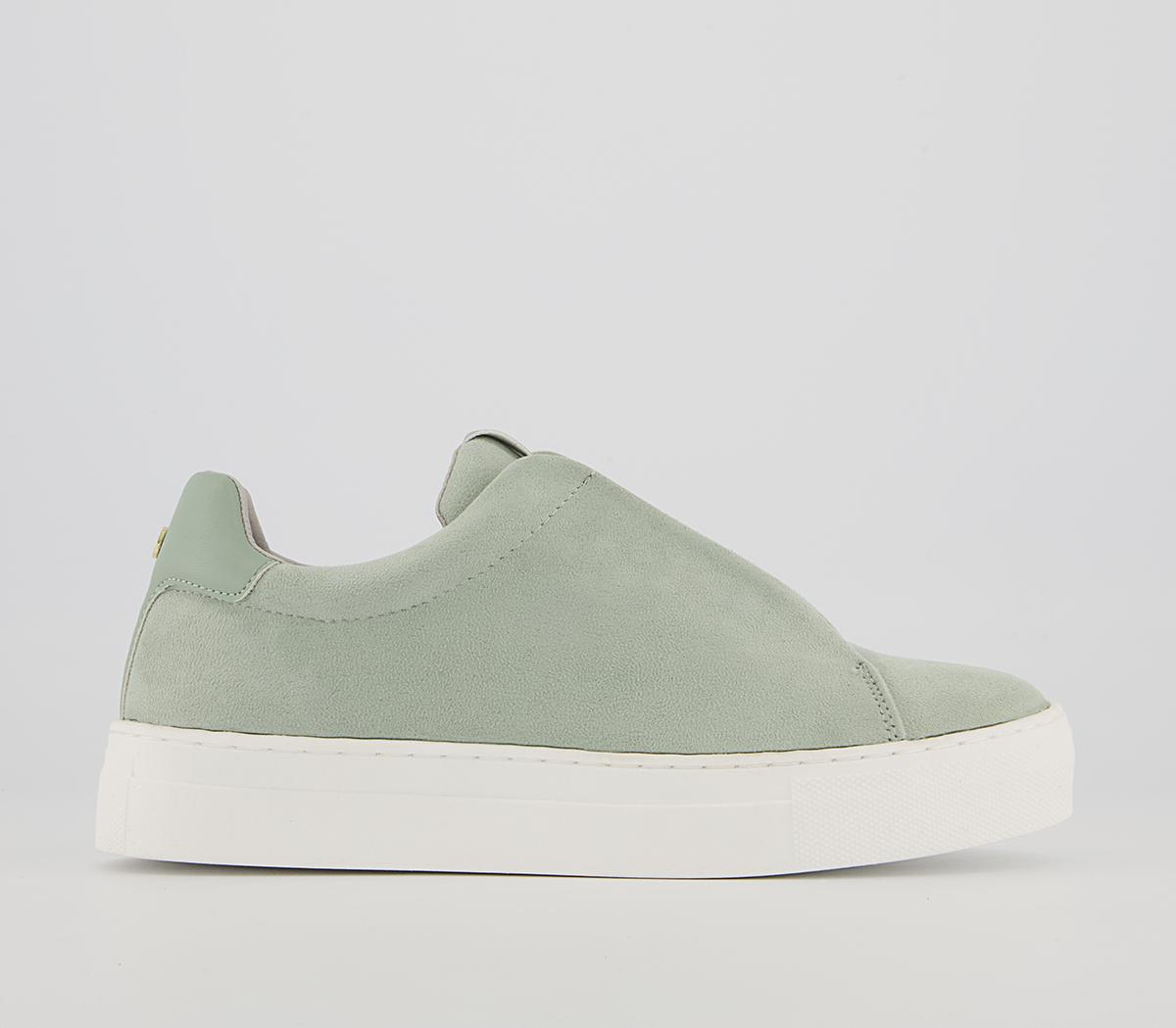 Office Film Lace Up Flatform Trainers Office Film Lace Up Flatform Trainers Sage Micro