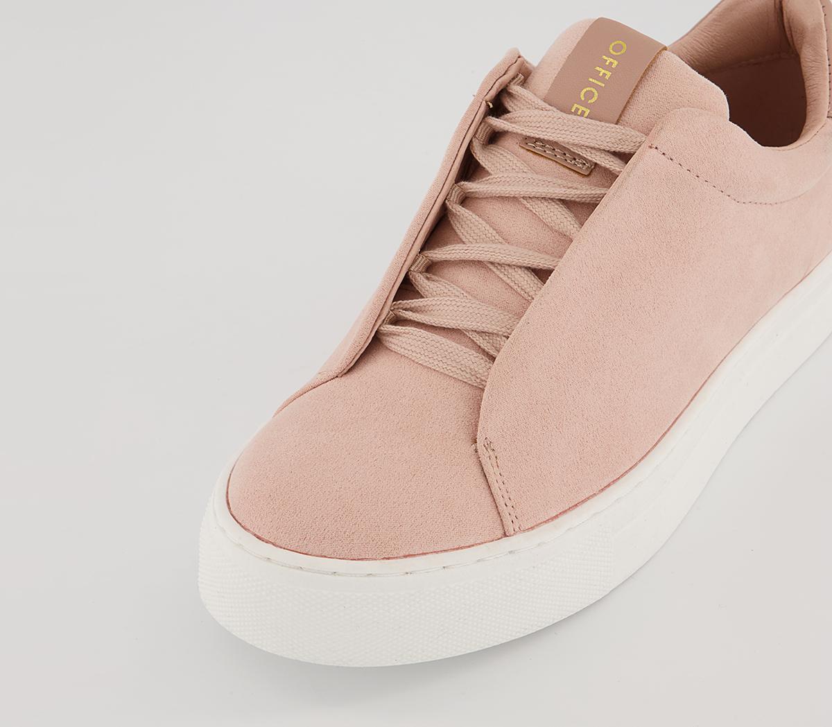 Office Film Lace Up Flatform Trainers Office Film Lace Up Flatform Trainers Pink Micro