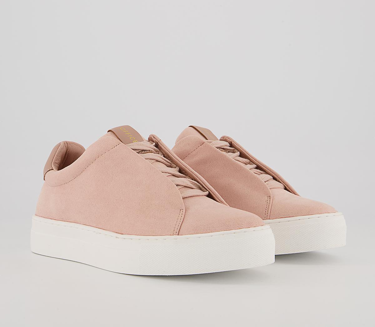 Office Film Lace Up Flatform Trainers Office Film Lace Up Flatform Trainers Pink Micro