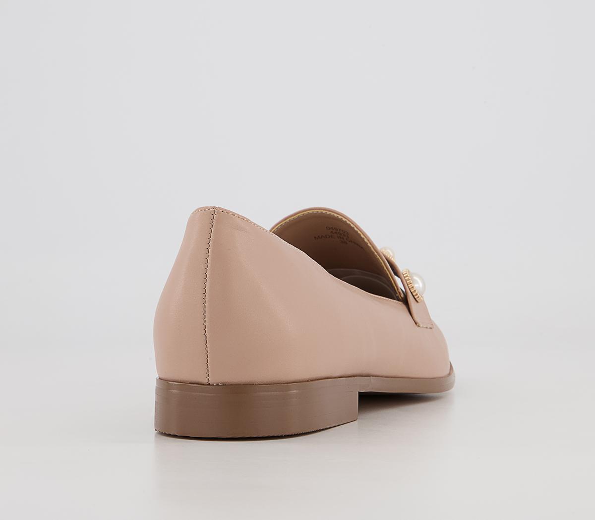 Office Fliss Trim Loafers Office Fliss Trim Loafers Nude With Pearls