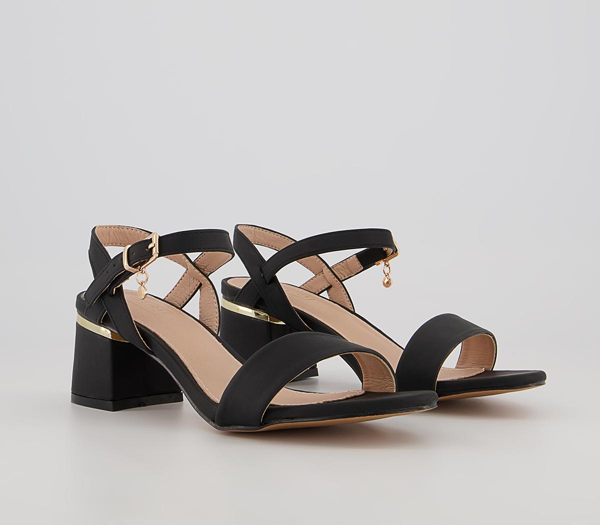 OFFICE Mckenna Two Part Sandals OFFICE Mckenna Two Part Sandals Black