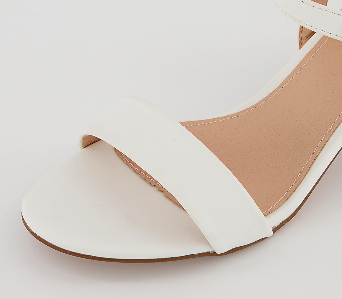 Office Mckenna Two Part Sandals Office Mckenna Two Part Sandals White