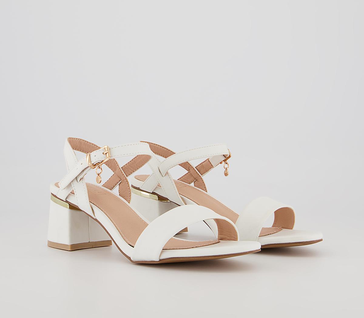 Office Mckenna Two Part Sandals Office Mckenna Two Part Sandals White