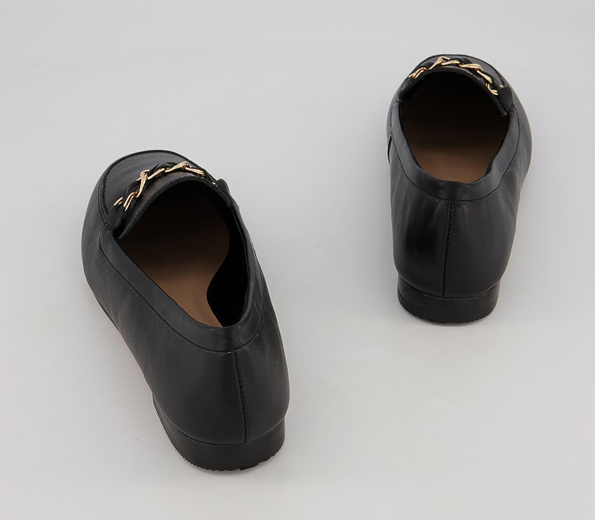 Office Fides Chain Loafers Office Fides Chain Loafers Black Leather