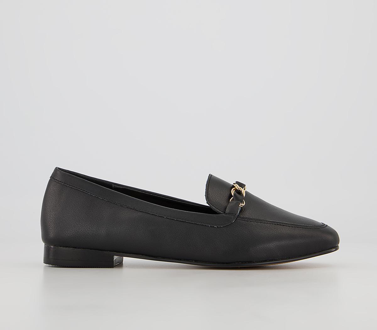 Office Fides Chain Loafers Office Fides Chain Loafers Black Leather