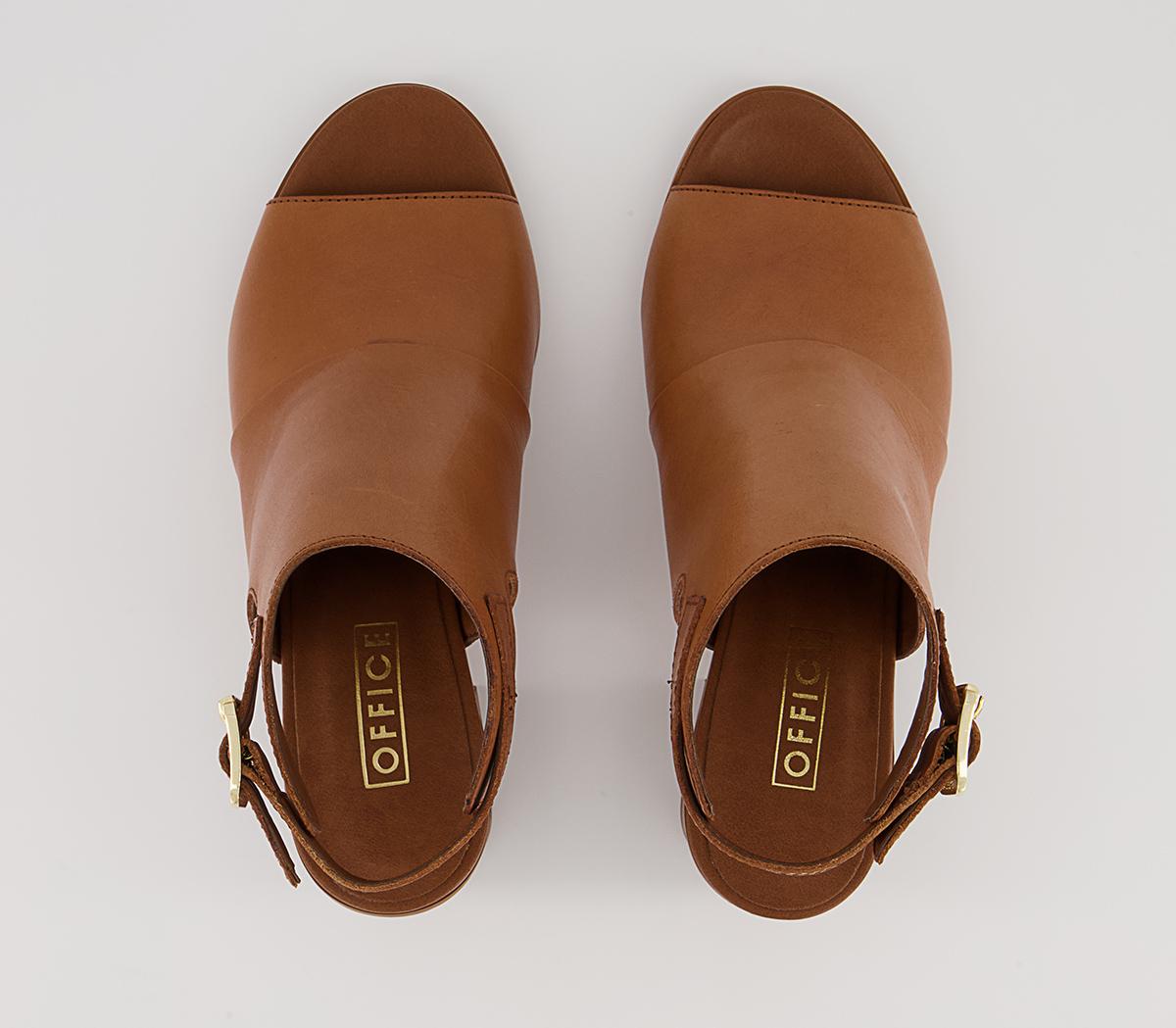 Office Mosey High Front Shoe Boots Office Mosey High Front Shoe Boots Tan Leather