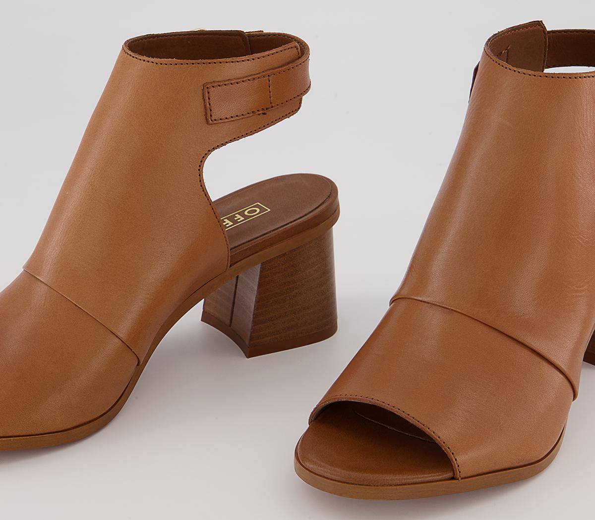 Office Mosey High Front Shoe Boots Office Mosey High Front Shoe Boots Tan Leather