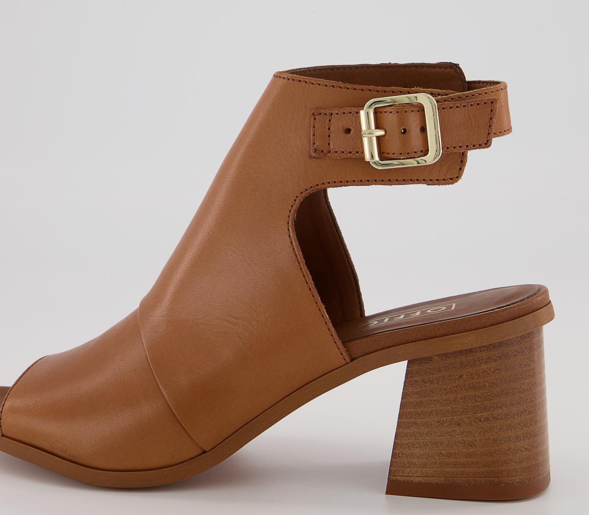 Office Mosey High Front Shoe Boots Office Mosey High Front Shoe Boots Tan Leather