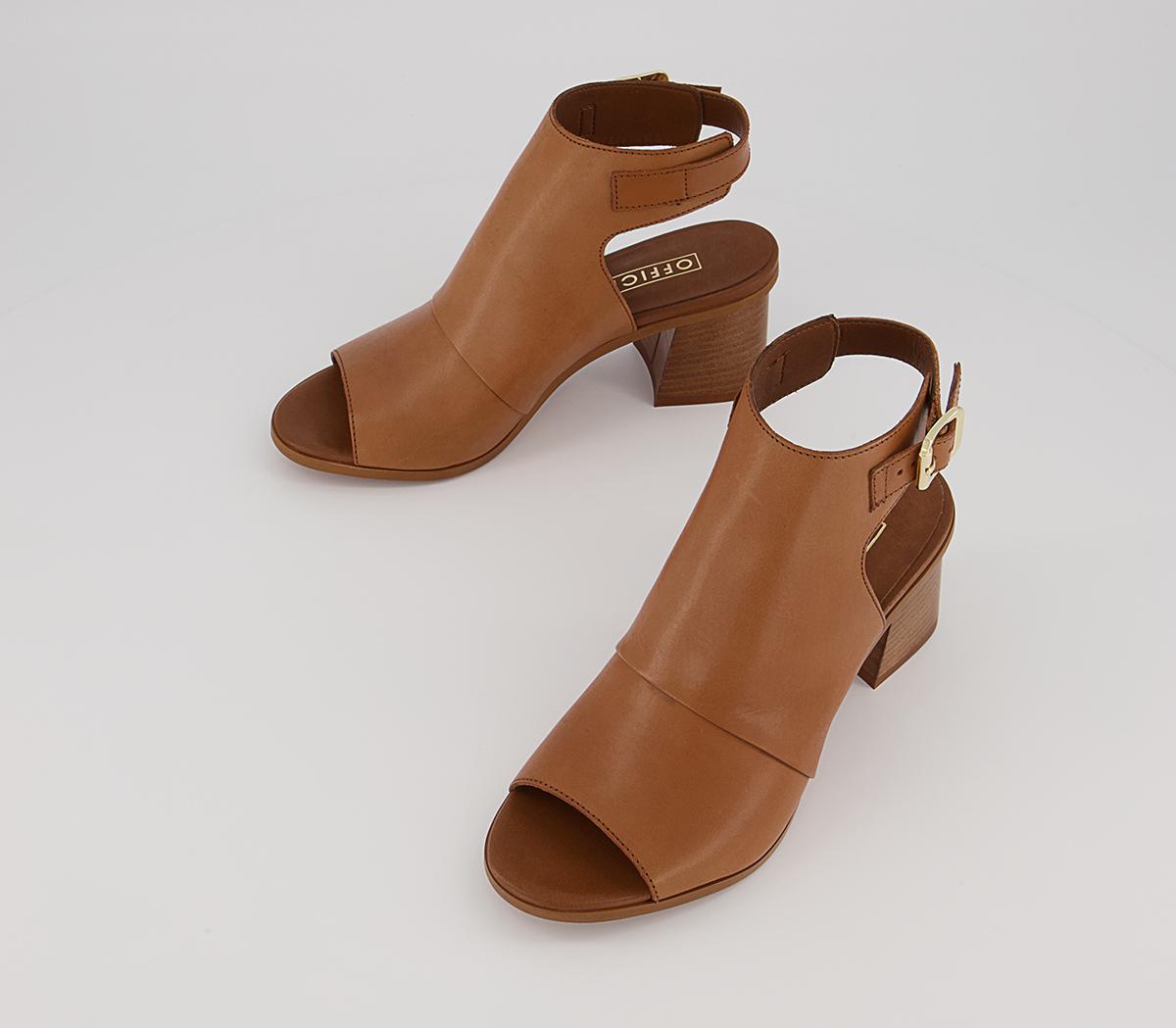 Office Mosey High Front Shoe Boots Office Mosey High Front Shoe Boots Tan Leather