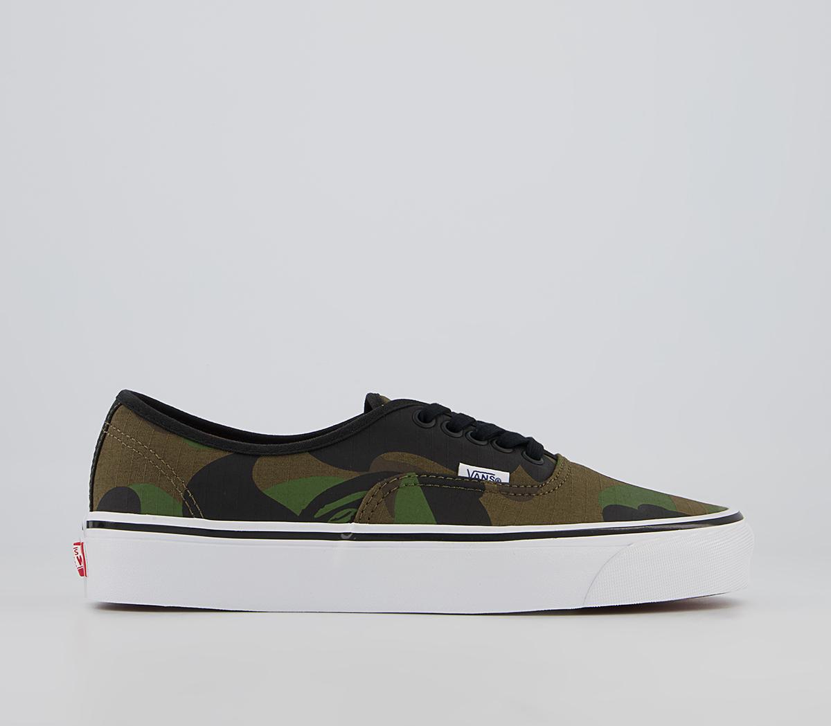 Vans Vault Bape X Vans Authentic 44 Dx Trainers First Camo Green