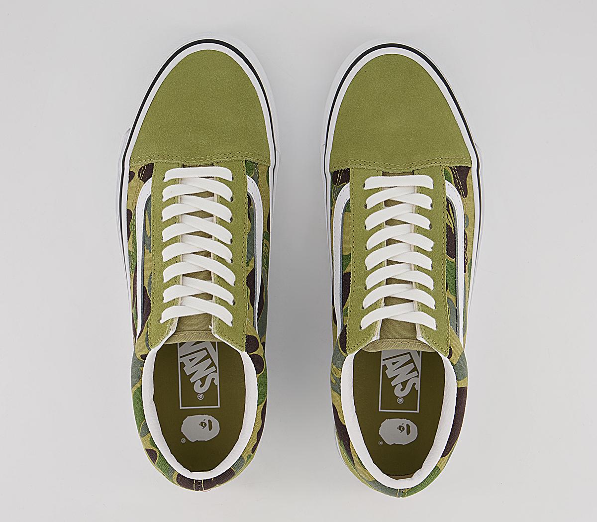 Vans Vault Bape X Vans Old Skool Dx Trainers Vans Vault Bape X Vans Old Skool Dx Trainers Abc Camogreen