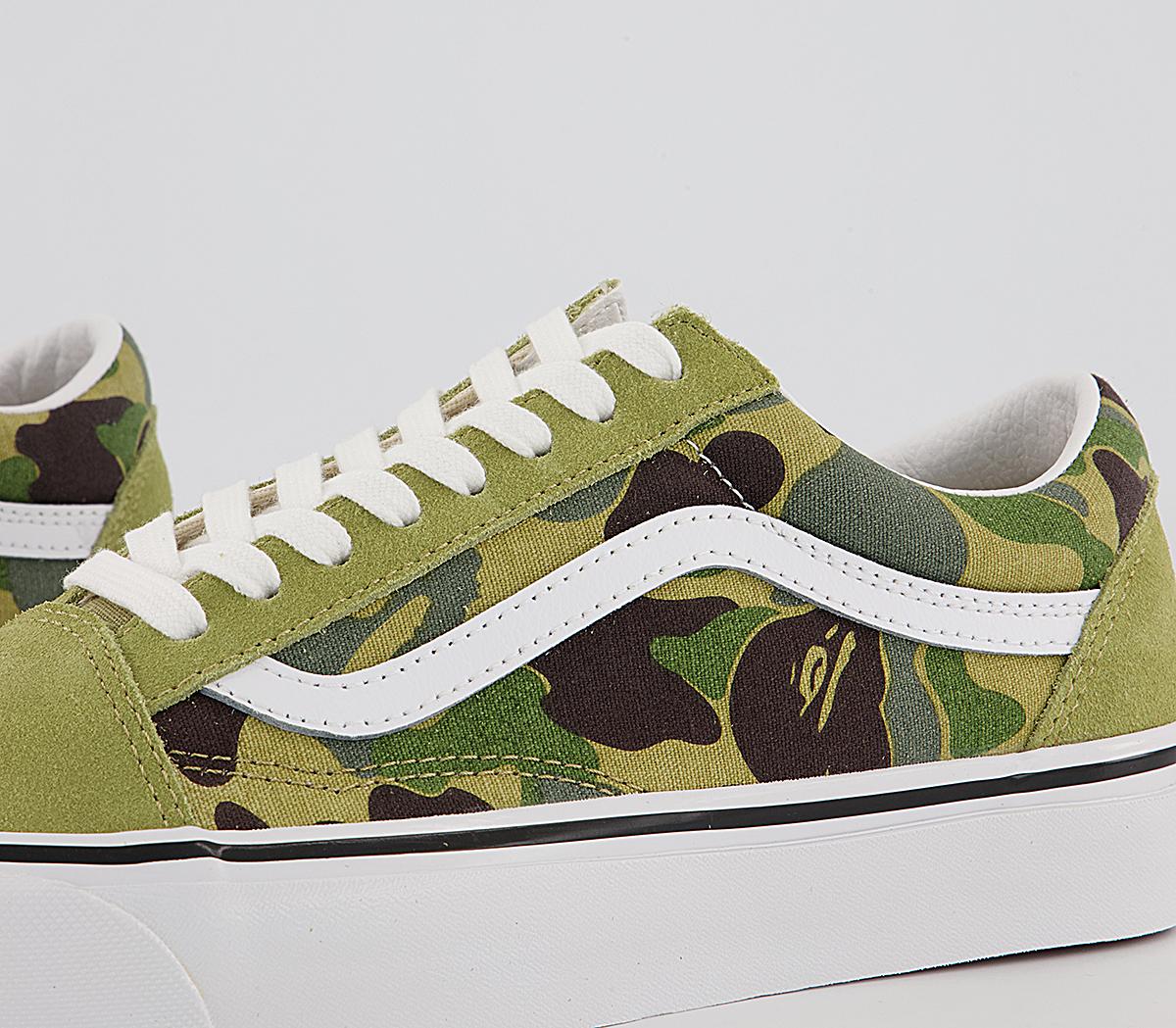 Vans Vault Bape X Vans Old Skool Dx Trainers Vans Vault Bape X Vans Old Skool Dx Trainers Abc Camogreen