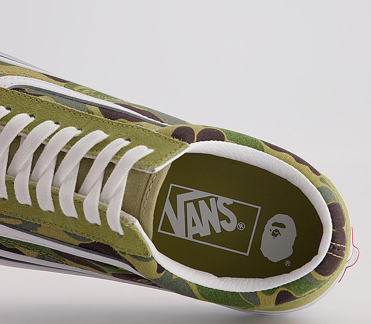 Vans Vault Bape X Vans Old Skool Dx Trainers Vans Vault Bape X Vans Old Skool Dx Trainers Abc Camogreen